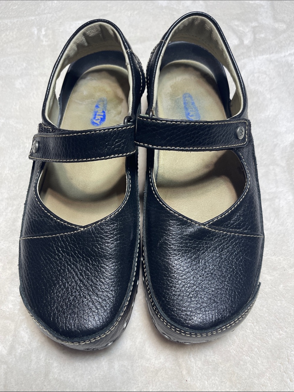 Wolky Black Mary Jane Shoes Clogs Size 38 Women’s